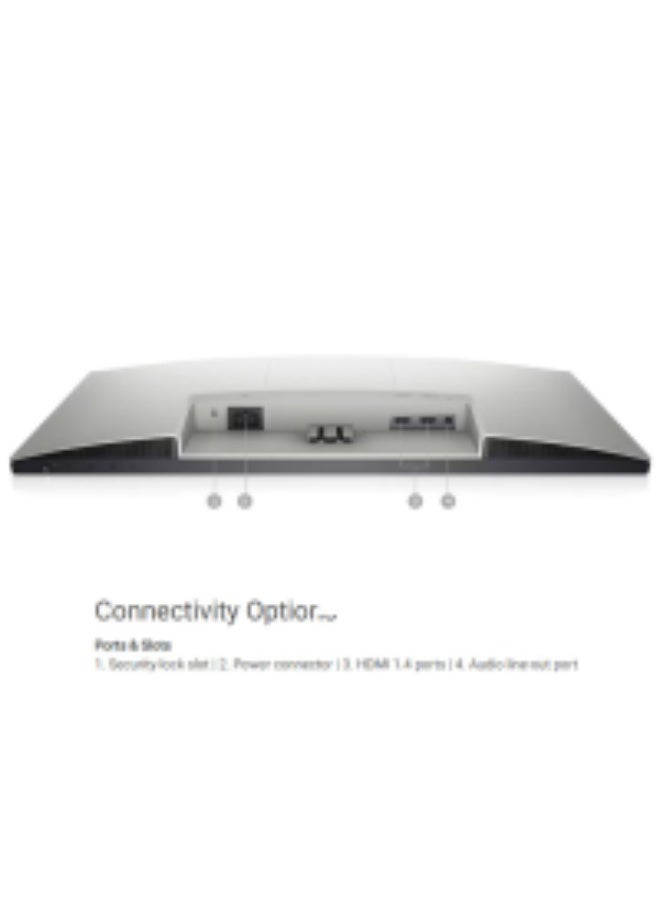 ديل شاشة كمبيوتر Dell S2721HN مقاس 27 بوصة بدقة Full HD 1920x1080، بتقنية إضاءة خلفية LED، ولوحة IPS، ومعدل تحديث 75 هرتز، وزمن استجابة 4 مللي ثانية، ومنفذ HDMI - رمادي - Image 5